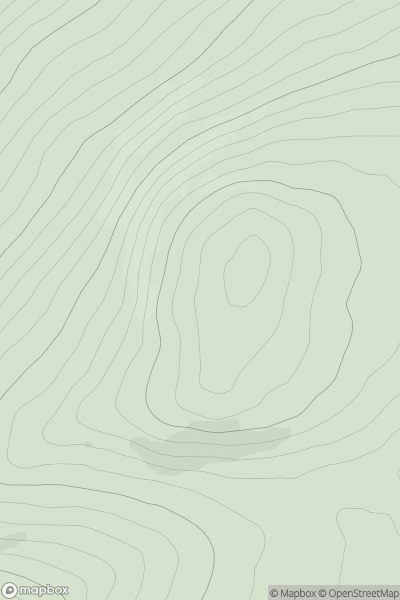 Thumbnail image for Brown Hill [Tomintoul to Banff] [NJ439366] showing contour plot for surrounding peak
